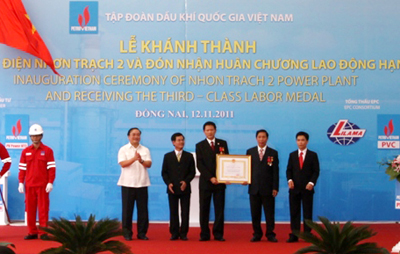 Khánh thành Nhà máy Điện Nhơn Trạch 2